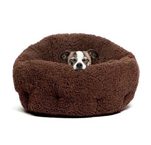 Deep dish cuddler dog bed comfortable raised walls cushions