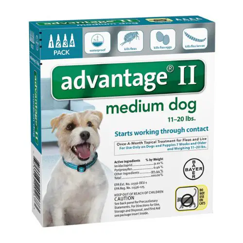 Advantage II flea medicine for dogs
