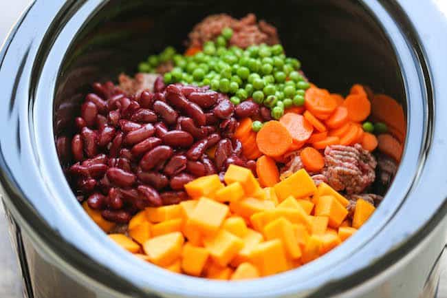 Easy crockpot dog food