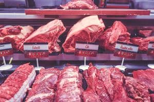 Selection of Meats at Butcher