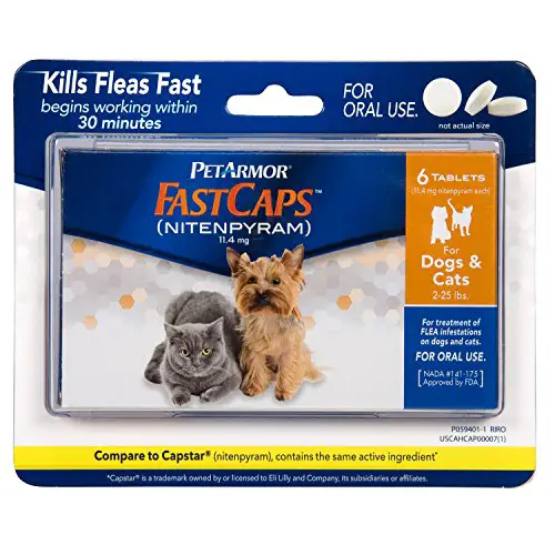 PetArmor Fast Caps - Flea Pills For Small Dogs