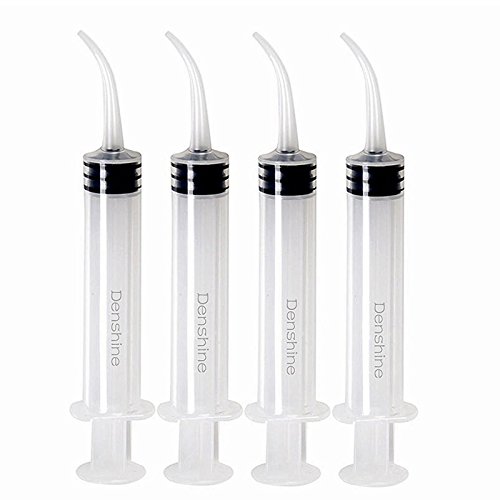 denshine disposable dental irrigation syringe rinse out dog ears