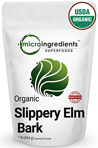 Microingredients superfoods organic slippery elm bark powder deal with acid reflux dogs