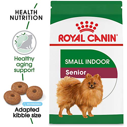 royal canin small indoor senior dry dog food small kibble for healthy poops