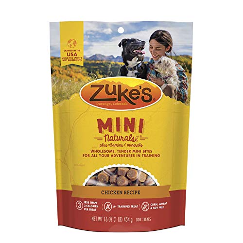 Zuke's mini natural wholesome training dog treats chicken recipe