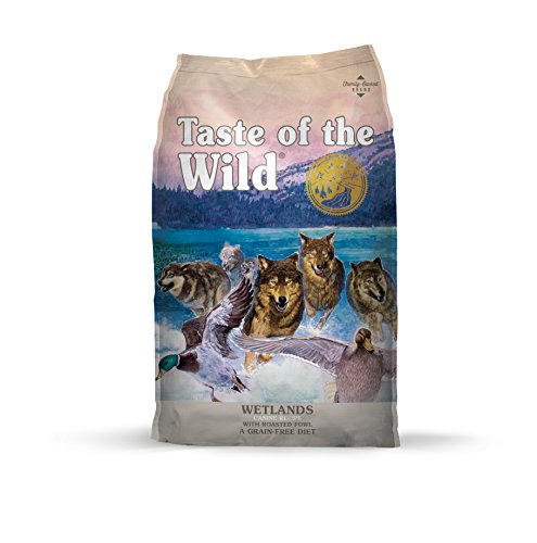 Taste of the Wild Wetlands flavor grain free dog food with roasted fowl duck