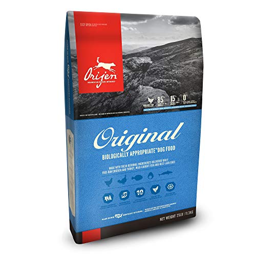 Orijen Original biologically appropriate dog food good choice for active dogs