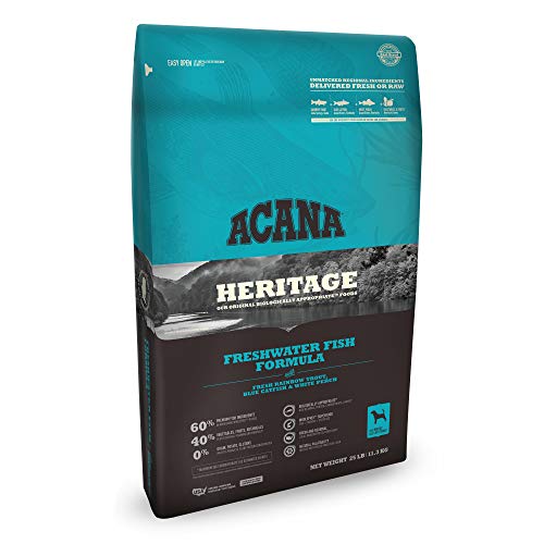 Acana heritage freshwater fish formula delivered fresh or raw