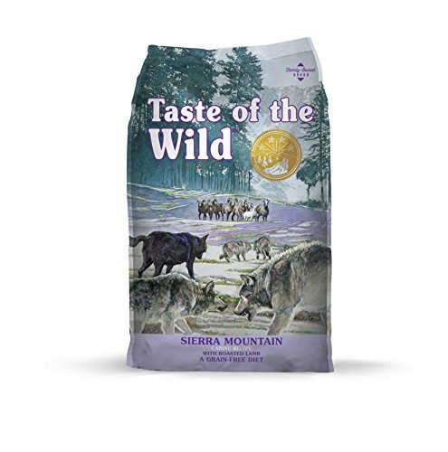 Taste of the Wild Sierra Mountain high protein grain free diet lamb wolf food