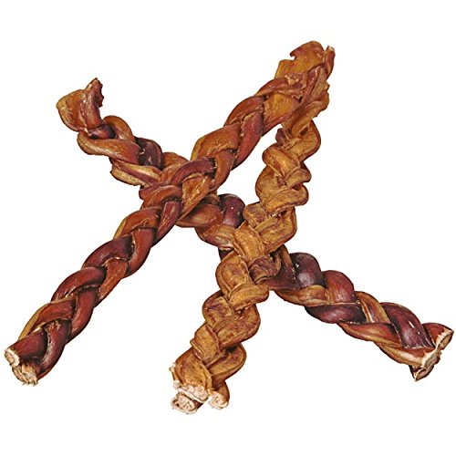 braided bully sticks safe and healthy dog chew toys treat