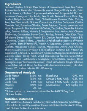 blue label dog food
