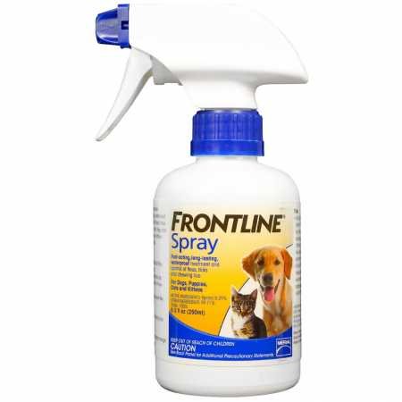 Frontline spray flea medication alternative side effects allergic response