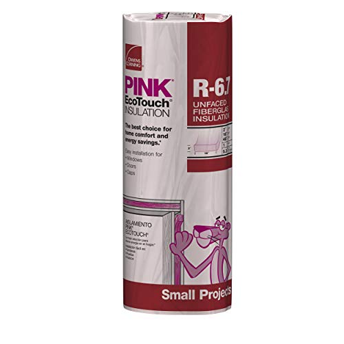 Owenr Corning Pink EcoTouch unfaced fiberglass insulation good for dog houses