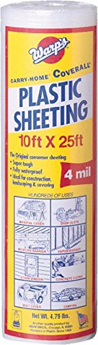 Warp Brothers plastic sheeting important protect insulation from dog moisture weather