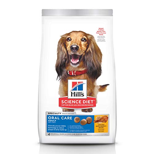 Hill's science diet oral care dry dog food for clean breath healthy mouth