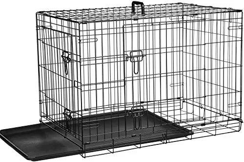 How to assemble a dog crate properly insert plastic pan help dog be comfortable