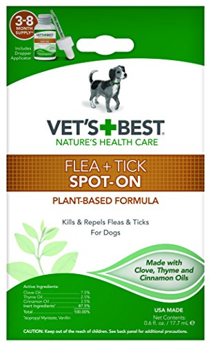 Does Vet's Best essential oil plant derived spot on formula work to kill fleas