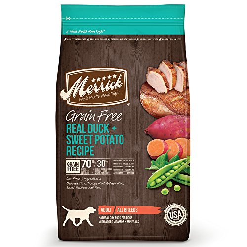 Overall winner dog food prime choice Merrick duck sweet potato