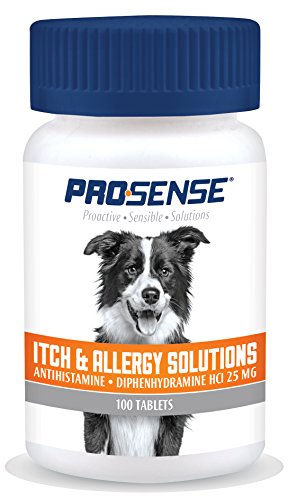 ProSense itch allergy solution Benadryl diphenhydramine HCl antihistamine for dogs