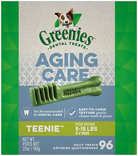 Greenies dental treats overview recommendations aging care for older senior dogs