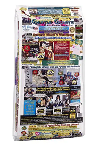 Gentle Giants Natural Dog Food Chicken Recipe Flavor 18 33 pound bag