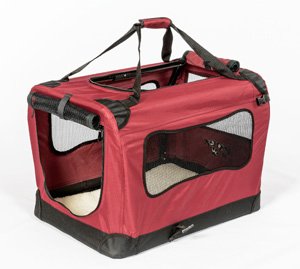 Carry small dog in soft crate how to choose for travel safety security comfort