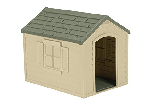 Suncast outdoor plastic dog house with door best value