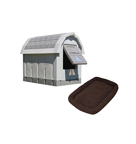 Insulated dog house heater fleece bed accessories to keep pet dog warm outside