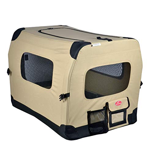 storage pockets compartments sun moon roof for canine companion in crate