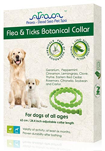Arava flea tick botanical natural essential oil repellent collar