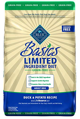 Blue Buffalo Basics Limited ingredient diet grain free for dogs with food sensitivities allergies