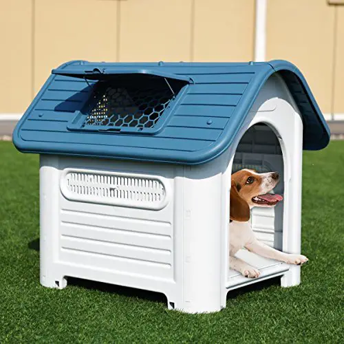 Dog house fresh air for dog keep pet cool in sun hot days airy ventilation
