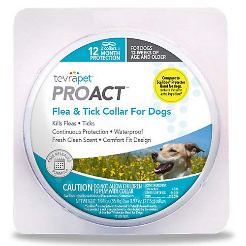 tevrapet PROACT flea tick ccollar for dogs time release formula