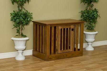 Pinnacle Woodcraft Amish Dog Crate Entertainment Center high quality