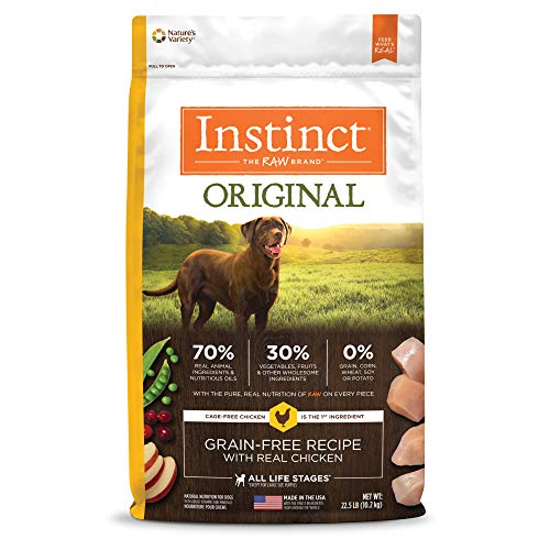 Instinct dog food brand compared with American Journey