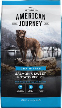 American Journey grain free salmon sweet potato dry dog food review