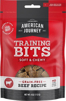 American Journey training bits pros cons grain free beef recipe dry dog food