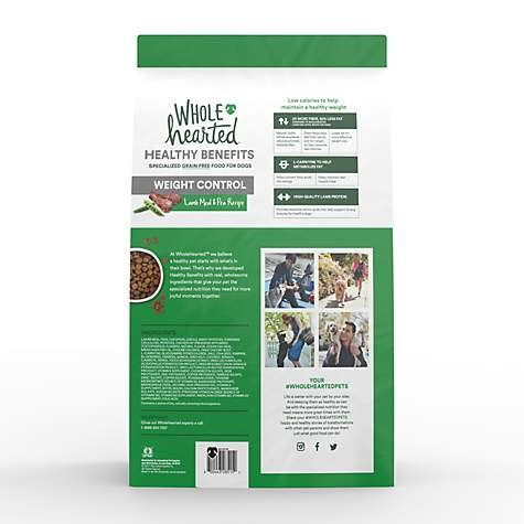 WholeHearted dog food brand review comparison healthy benefits weight control