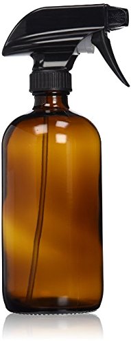 Amber dark glass spray bottle for essential oil water coconut flea killing mixture