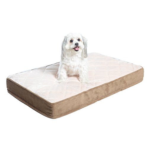 Milliard quilted square rectangle dog bed comfortable washable