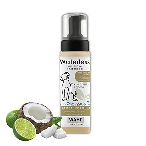 Wahl waterless no rinse shampoo for easy dog bathing