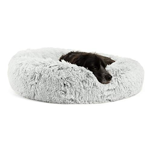 Sheri Best Friends donut shaped cuddler dog bed faux fur