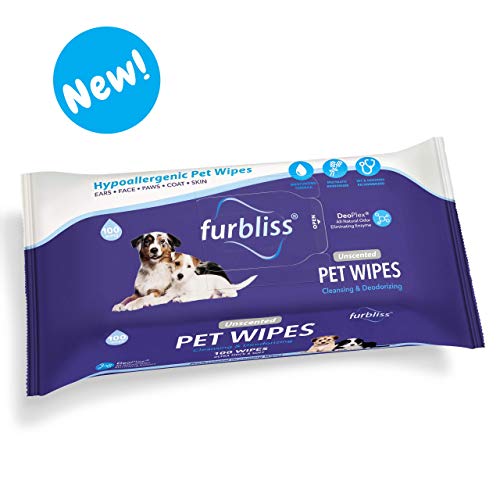 furbliss hypoallergenic pet wipes for keeping dog smelling nice without bathing
