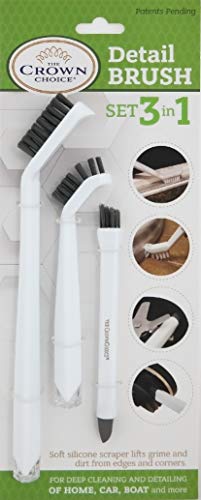 Detail brush alternative to toothbrush for cleaning small dog house parts