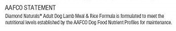 AAFCO nutritional adequacy statement dog food quality guarantee