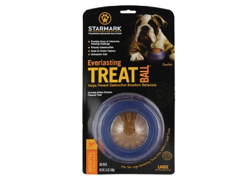 StarMark Everlasting Treat Ball puzzle toy engage dogs