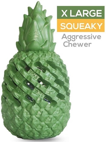 M C Works pineapple dog chew toy aggressive chewers pitbulls indestructible