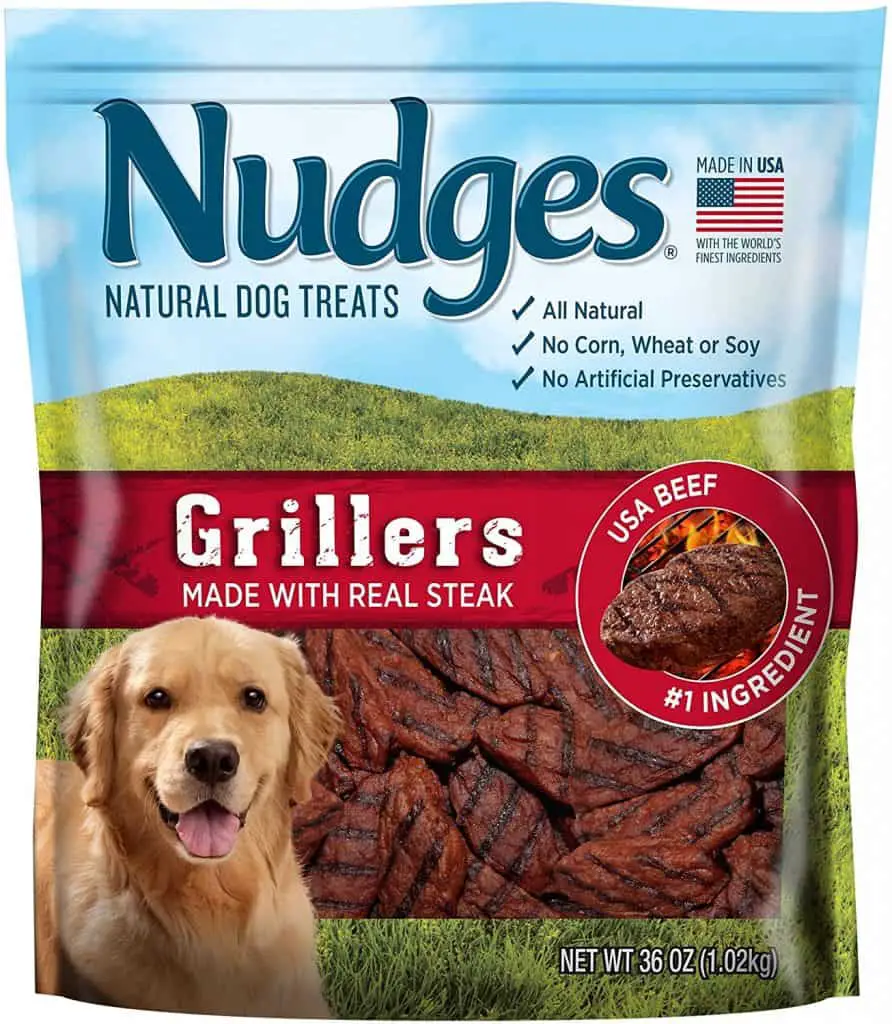 Nudges Grillers real steak dog treats no corn wheat soy artificial flavors