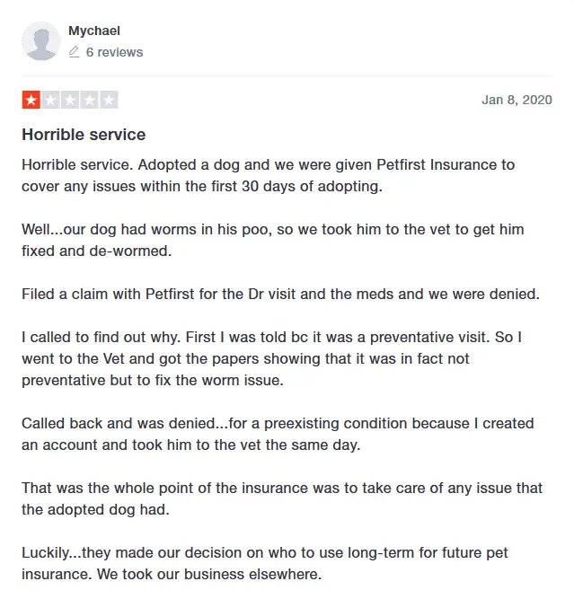 PetFirst insurance review recommendation experiences
