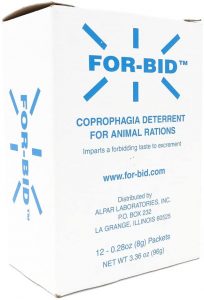 For-Bid Coproghagia Deterrent for animal rations sprinkle on dog food